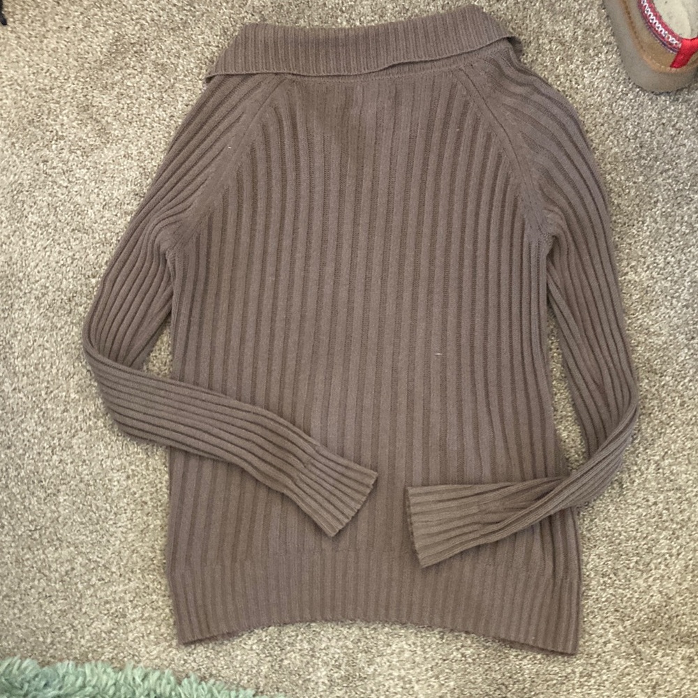 St. John's Bay Brown Women's Cardigan Sweater - Picture 3 of 3